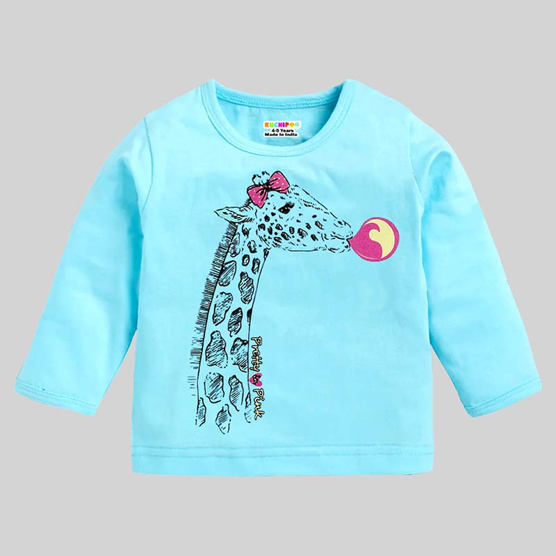 KUCHIPOO Baby Girls T-Shirts and Pyjamas Set