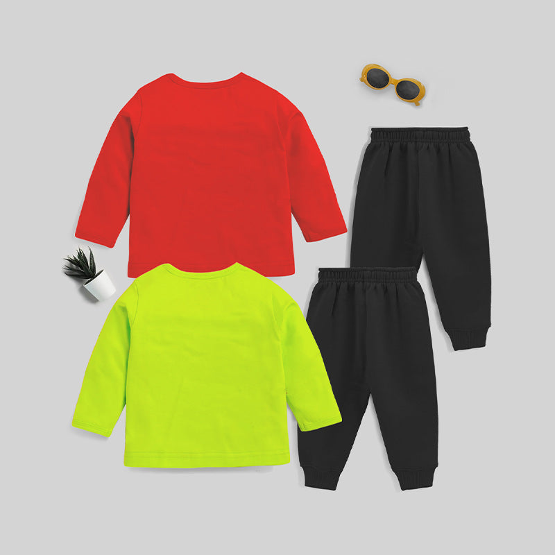 KUCHIPOO Baby Boys T-Shirts and Pyjamas Set