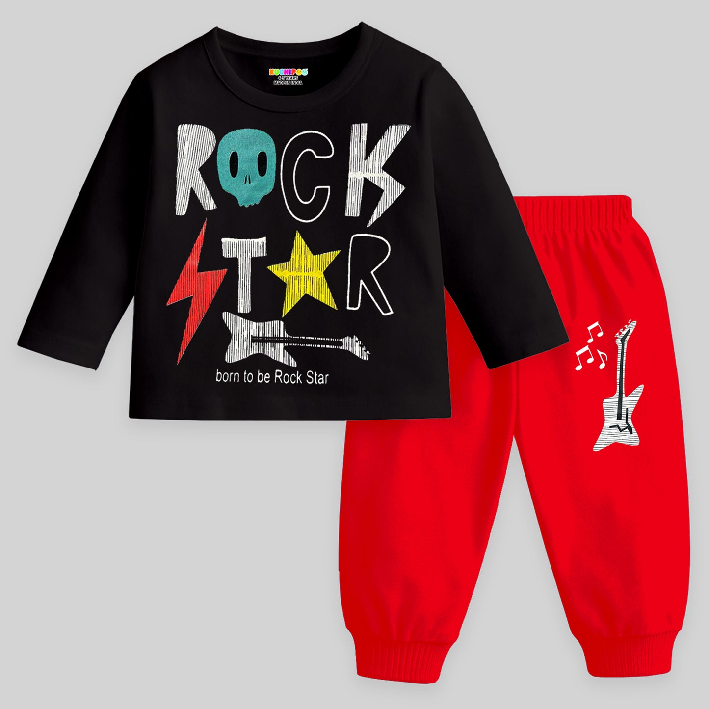 KUCHIPOO Baby Boys T-Shirts and Pyjamas Set