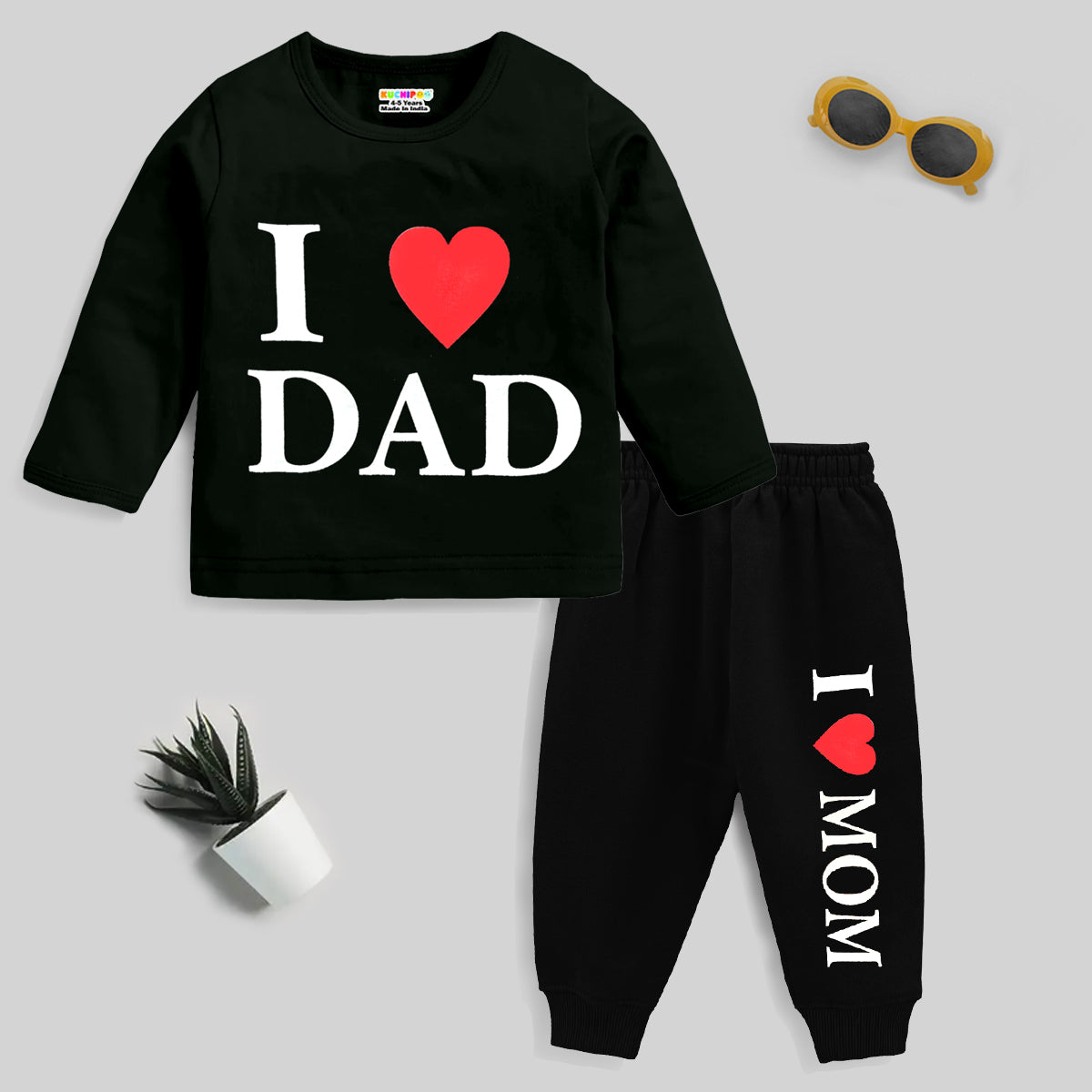 KUCHIPOO Baby Boys T-Shirts and Pyjamas Set