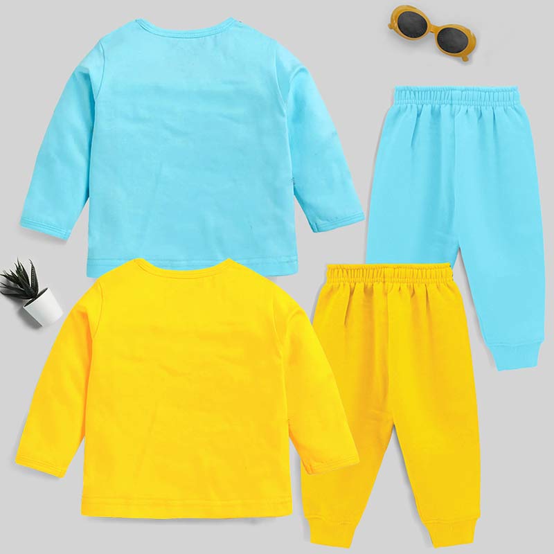 KUCHIPOO Baby Girls T-Shirts and Pyjamas Set