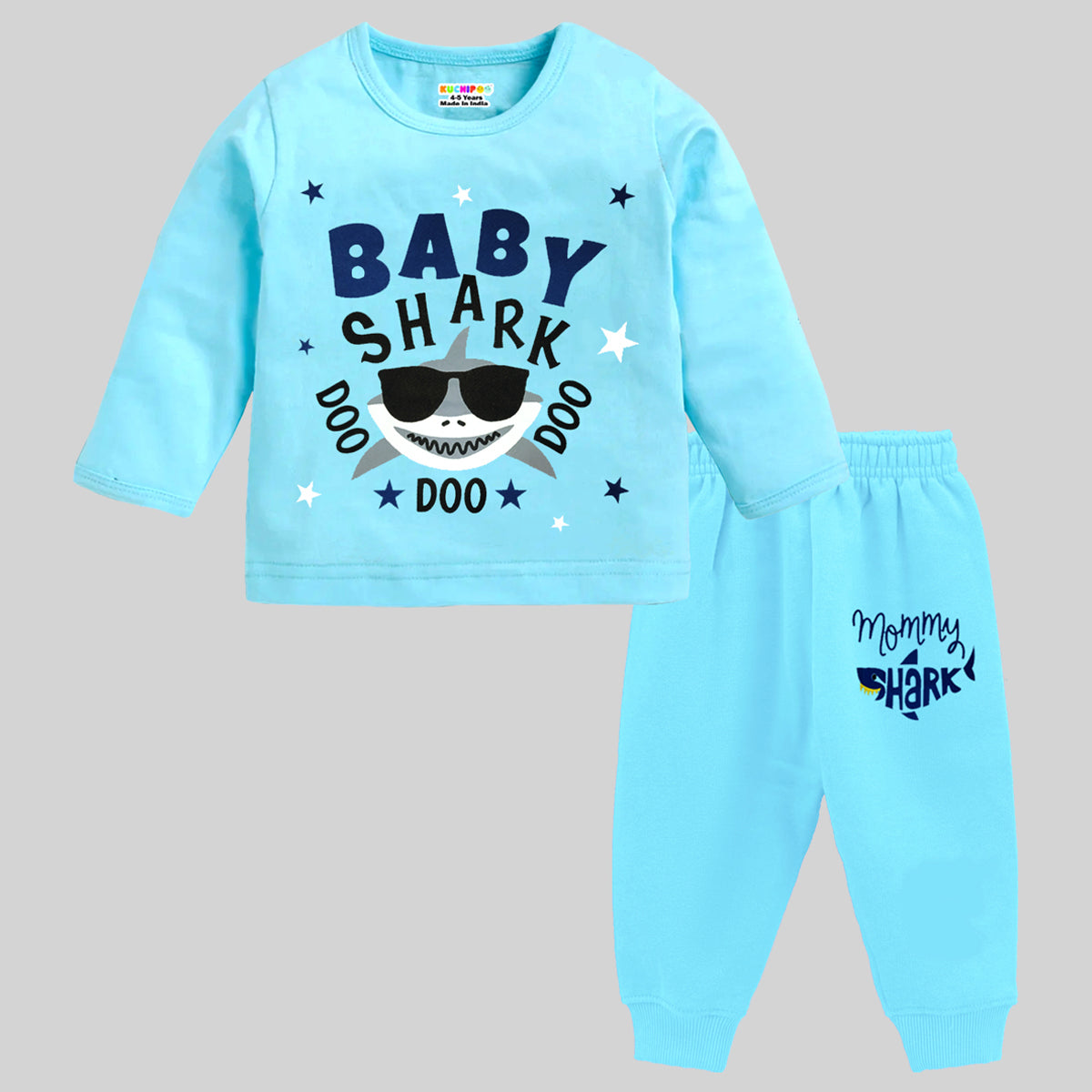 KUCHIPOO Baby Boys T-Shirts and Pyjamas Set