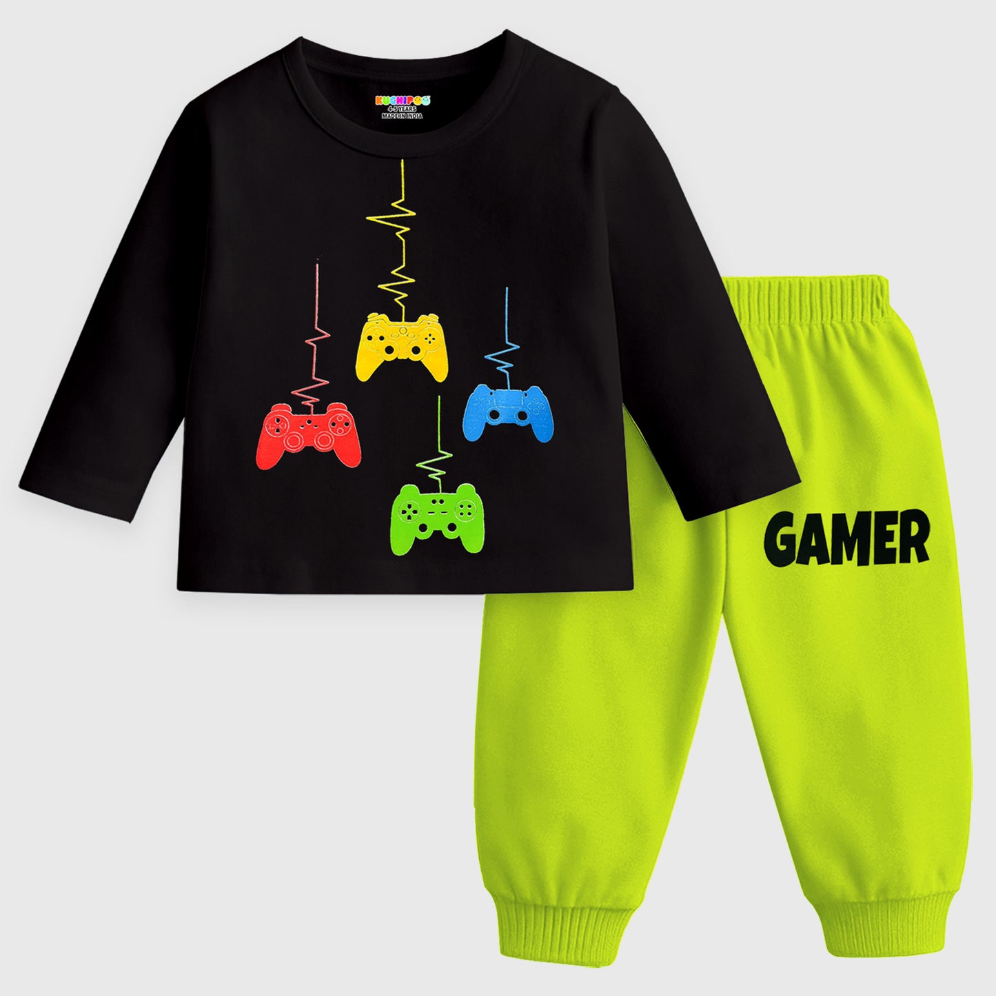 KUCHIPOO Baby Boys T-Shirts and Pyjamas Set