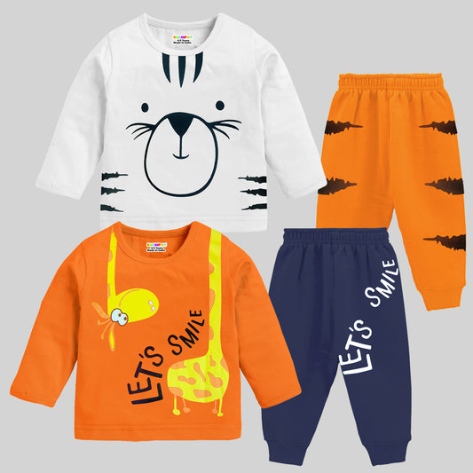 KUCHIPOO Baby Boys T-Shirts and Pyjamas Set