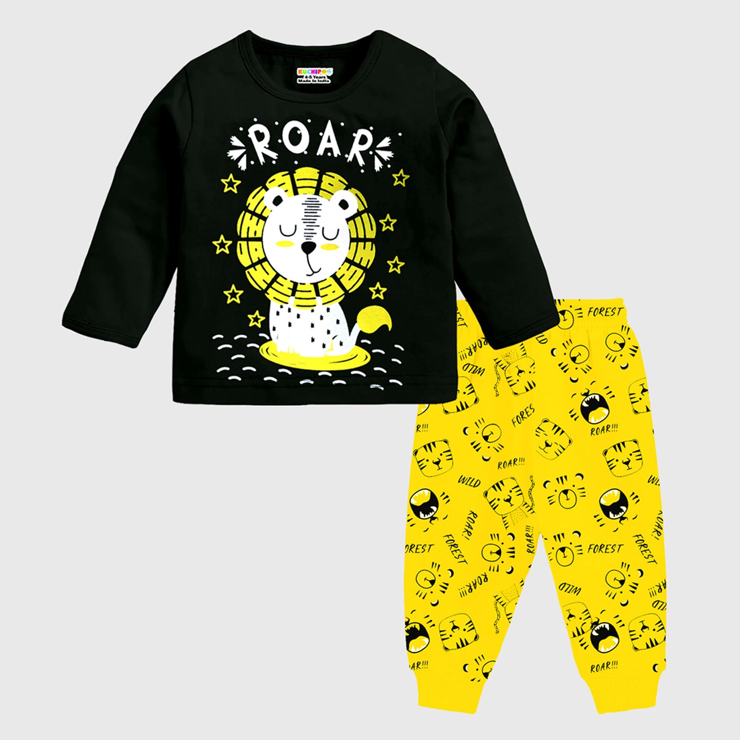 KUCHIPOO Baby Boys T-Shirts and Pyjamas Set