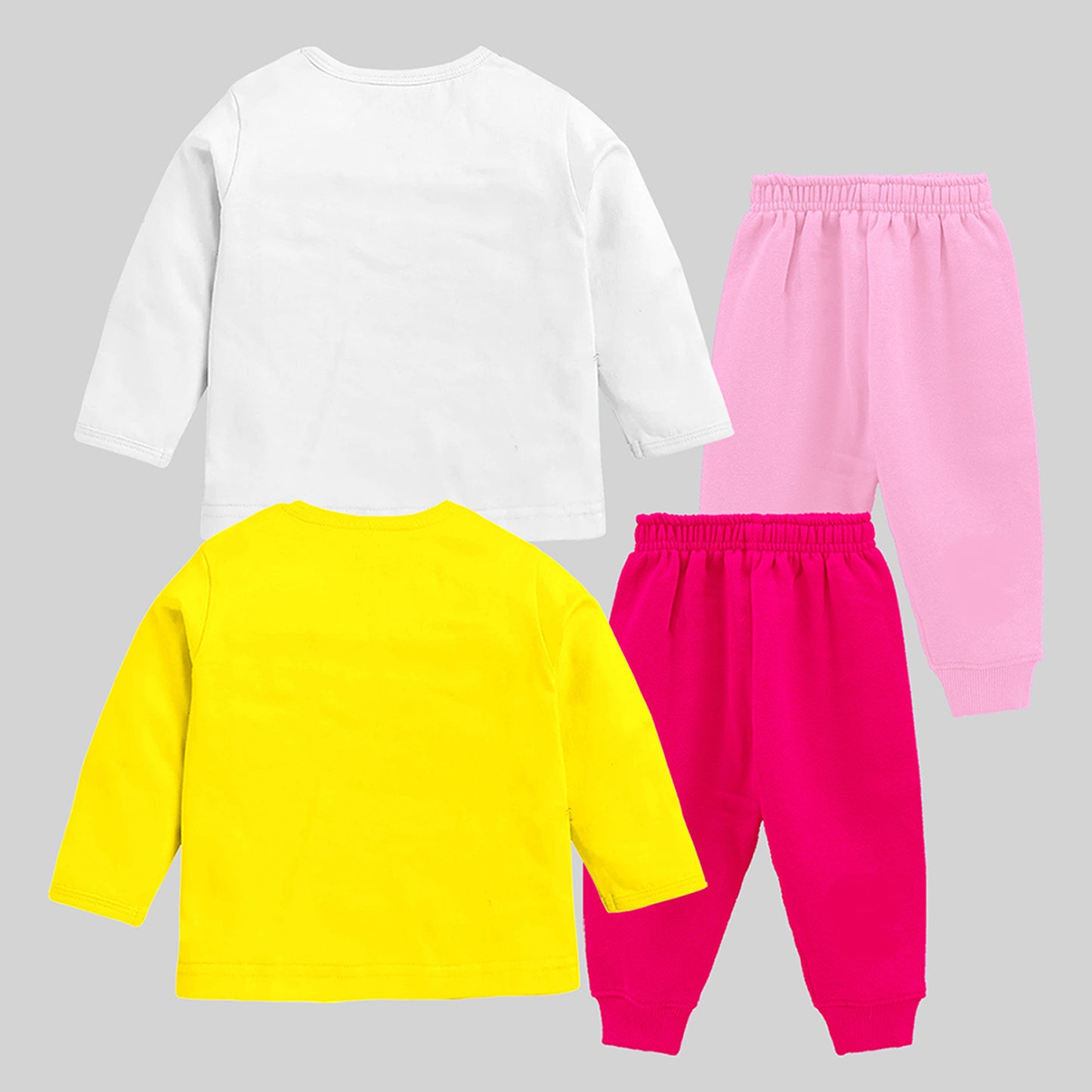 KUCHIPOO Baby Girls T-Shirts and Pyjamas Set