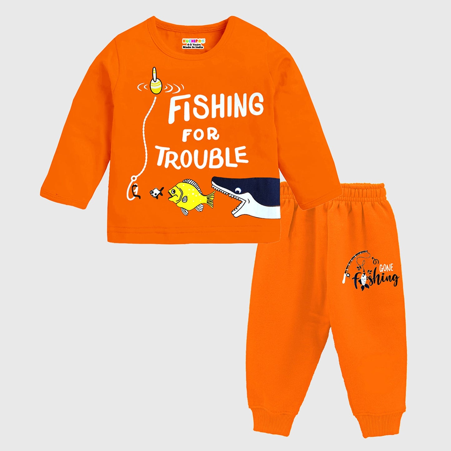 KUCHIPOO Baby Boys T-Shirts and Pyjamas Set