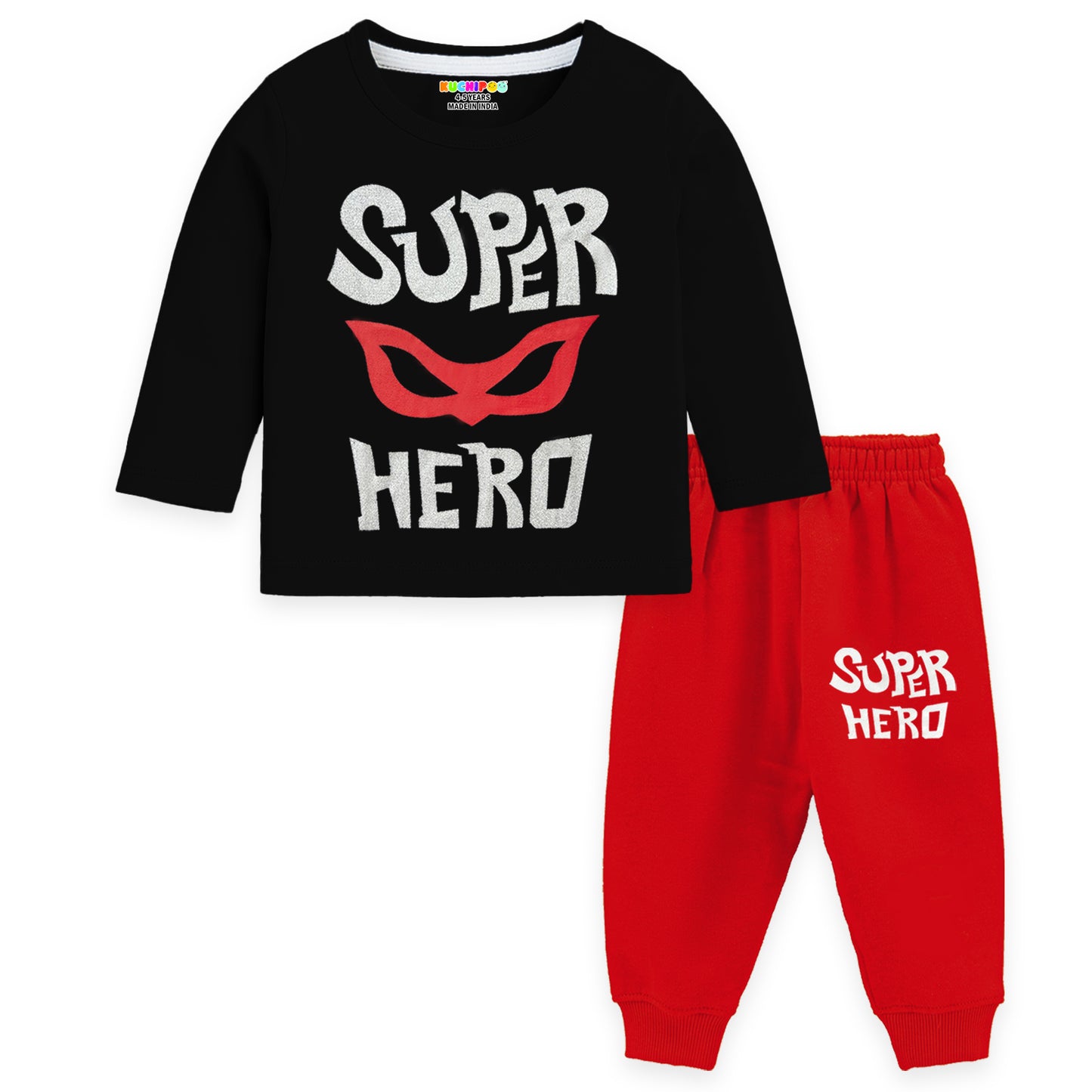 KUCHIPOO Baby Boys T-Shirts and Pyjamas Set