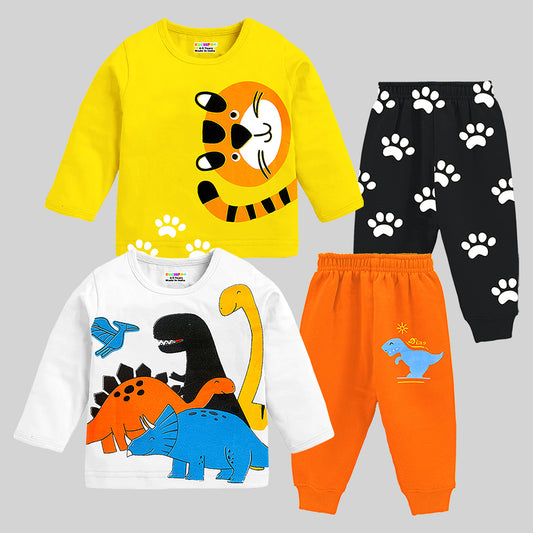 KUCHIPOO Baby Boys Girls T-Shirts and Pyjamas Set