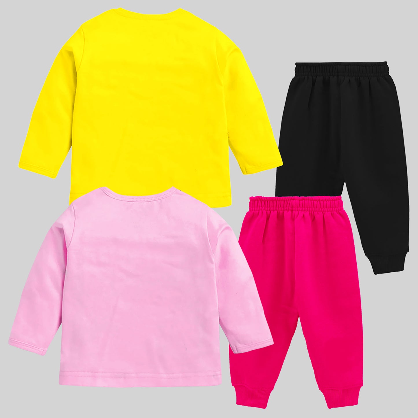 KUCHIPOO Baby GirlsT-Shirts and Pyjamas Set