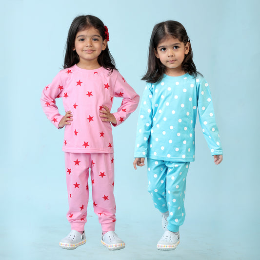 KUCHIPOO Baby Boys and Girls T-Shirts and Pyjamas Set