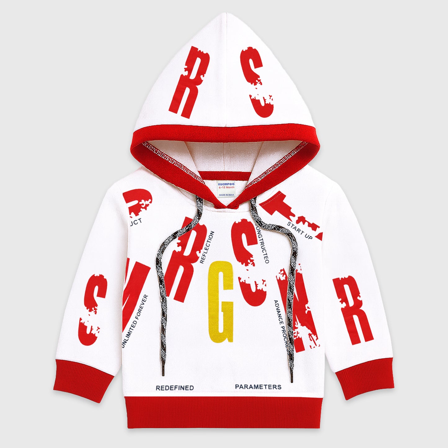 Kuchipoo 100% Cotton Boys Winterwear Hoodie and Trackpant Set