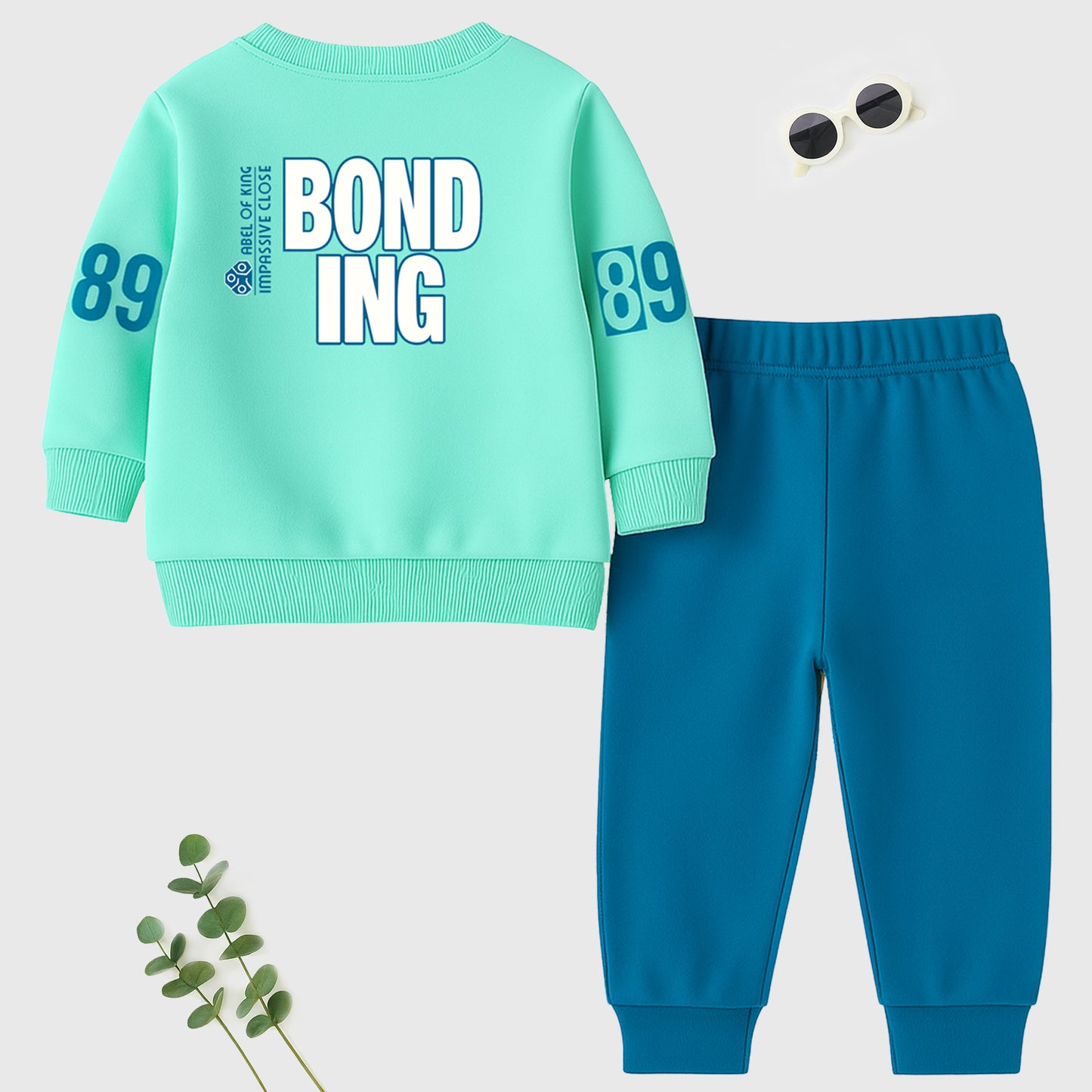 Kuchipoo 100% Cotton Boys Winterwear Top and bottom Set