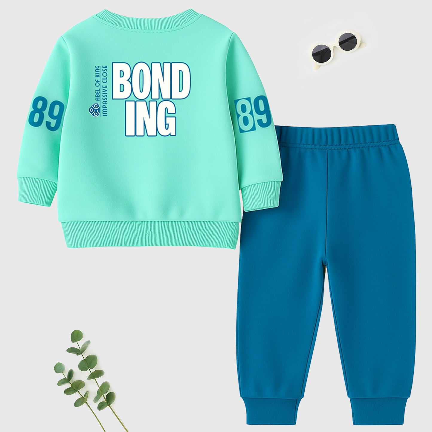 Kuchipoo 100% Cotton Boys Winterwear Top and bottom Set