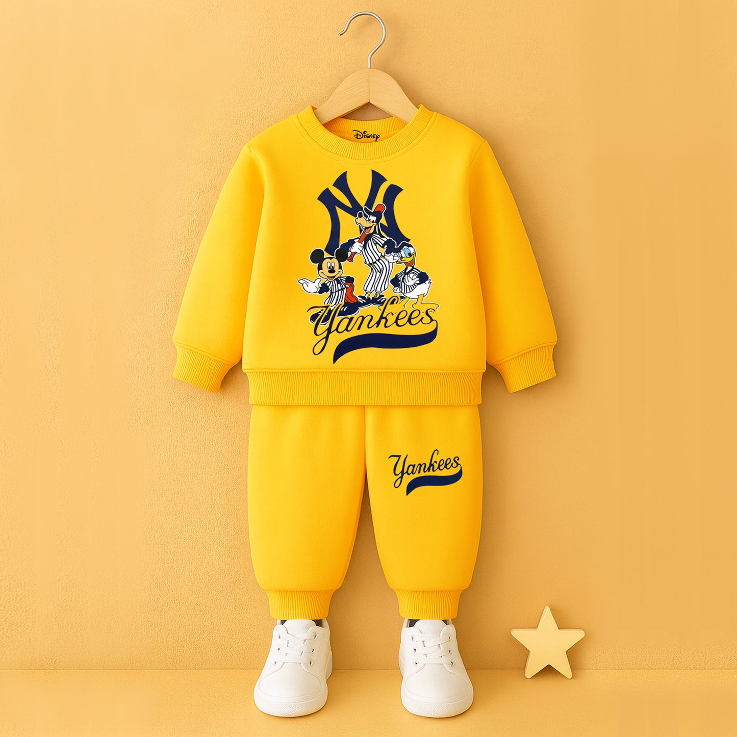 Kuchipoo © Disney Boys Sweatshirt and Jogger Set | Mickey Mouse Cartoon Printed Co-Ord Set