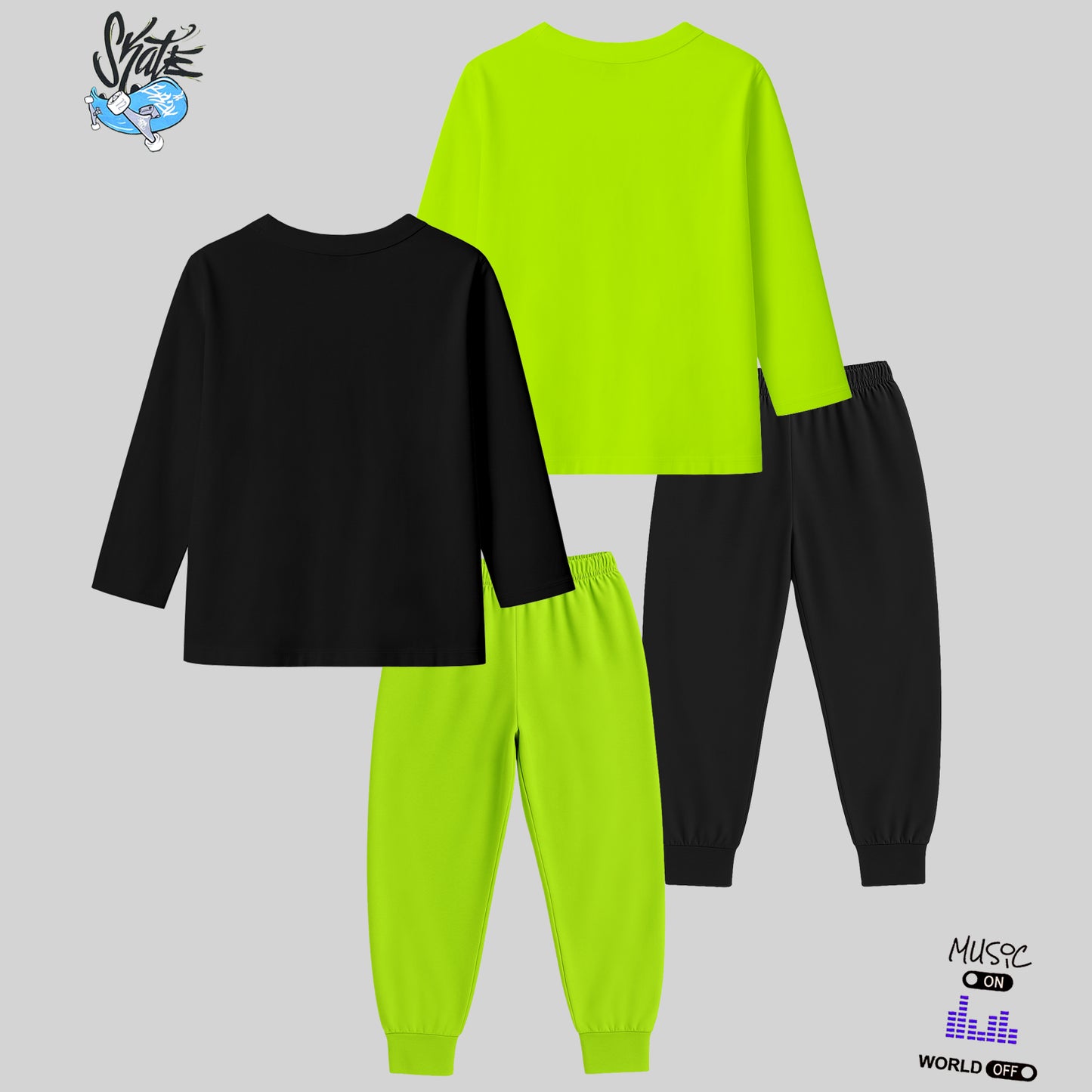 KUCHIPOO Boys T-Shirts and Pyjamas Set