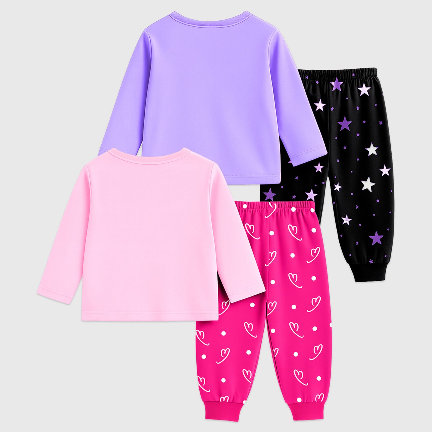 Kuchipoo © Disney Girls Regular Fit Cotton T-Shirts and Pyjamas Set