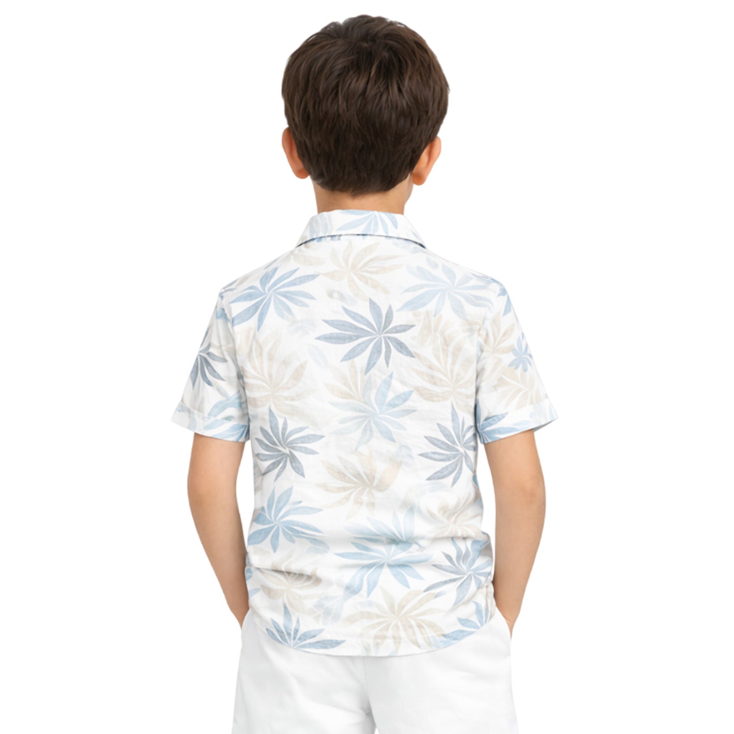 Kuchipoo Boys 100% Rayon Printed Collar Shirt | Half Sleeve Casual Shirt | Stylish Summer Wear for Boys