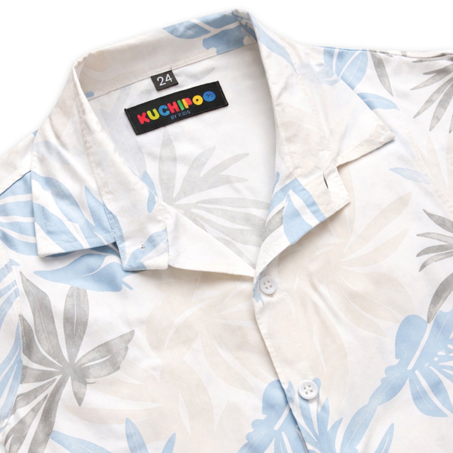 Kuchipoo Boys 100% Rayon Printed Collar Shirt | Half Sleeve Casual Shirt | Stylish Summer Wear for Boys