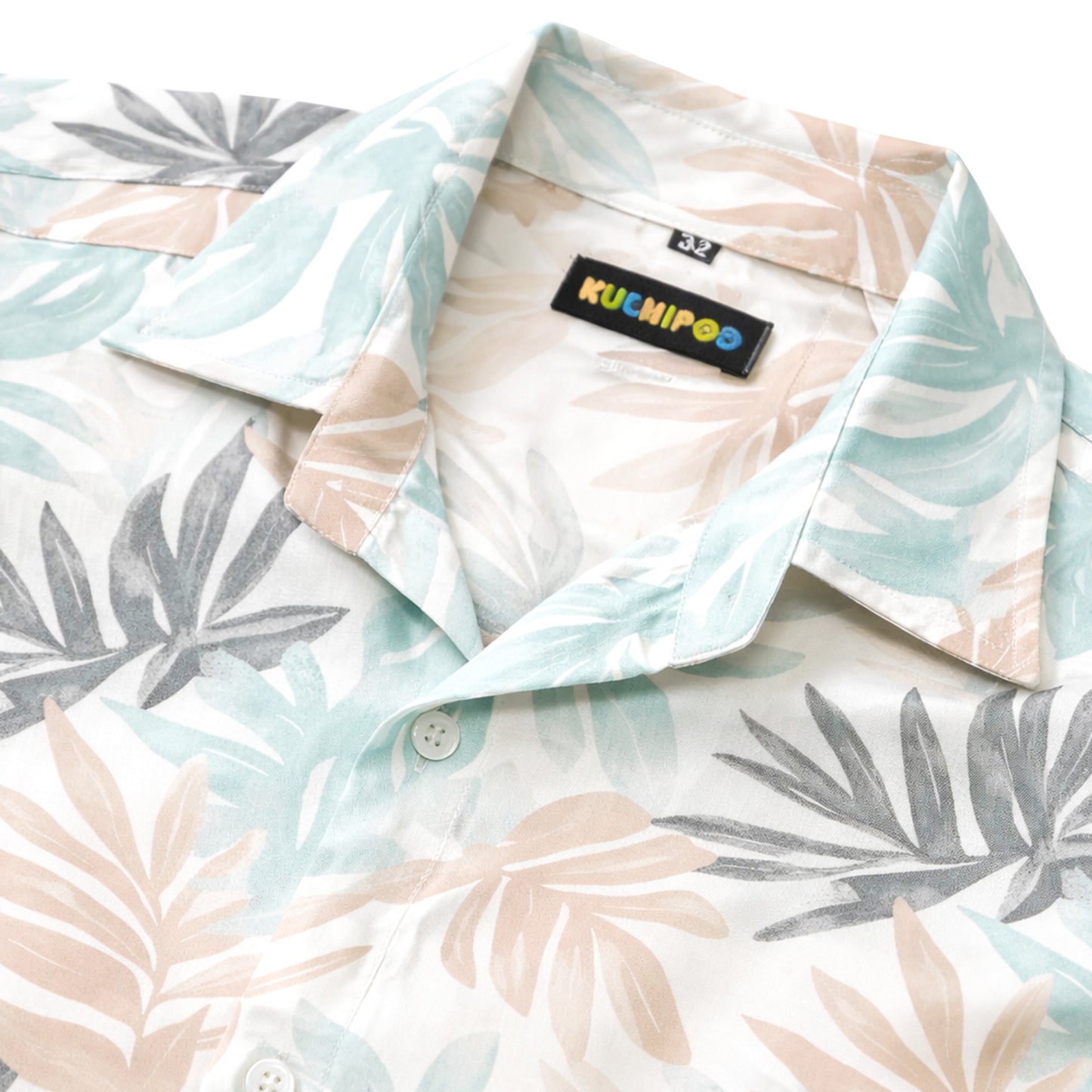 Kuchipoo Boys 100% Rayon Printed Collar Shirt | Half Sleeve Casual Shirt | Stylish Summer Wear for Boys