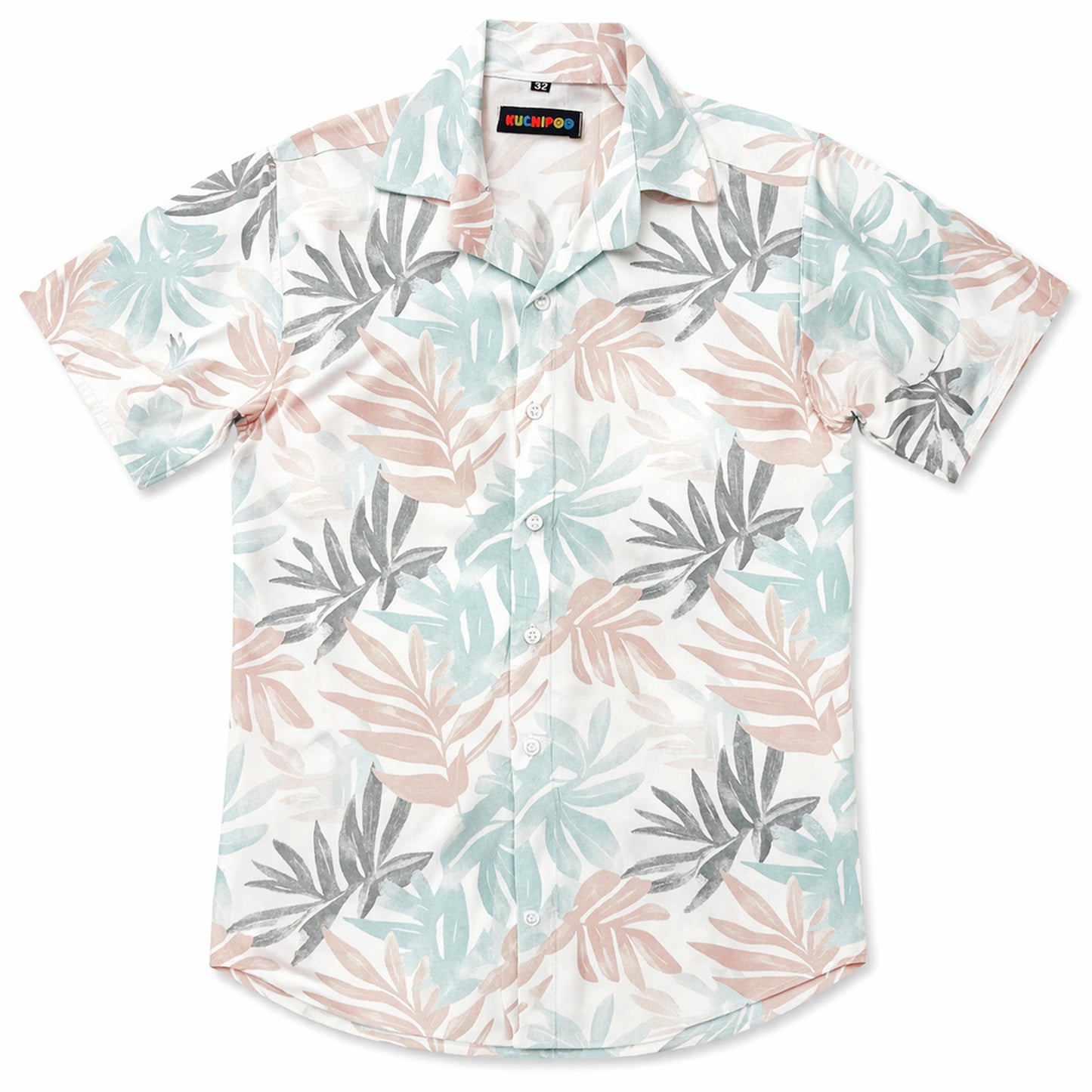 Kuchipoo Boys 100% Rayon Printed Collar Shirt | Half Sleeve Casual Shirt | Stylish Summer Wear for Boys