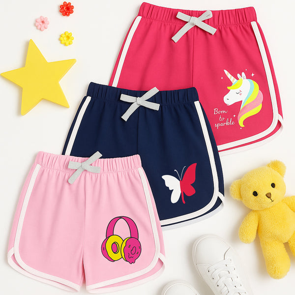 KUCHIPOO BABY GIRLS SHORTS