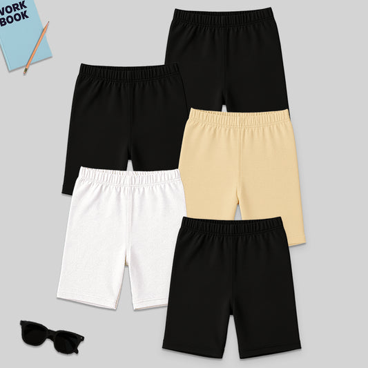 Kuchipoo Girls 100% Cotton Cycling Shorts