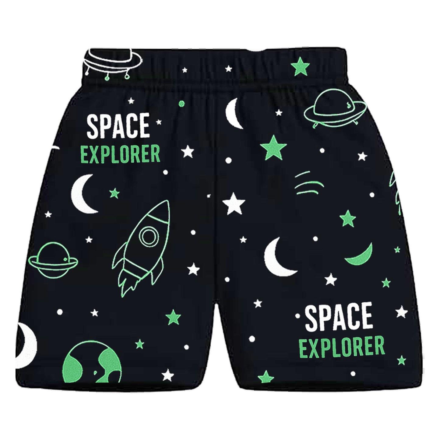 Kuchipoo Boys Cotton Printed Shorts | Elastic Waist | Summer Wear Shorts for Kids - Pack of 5