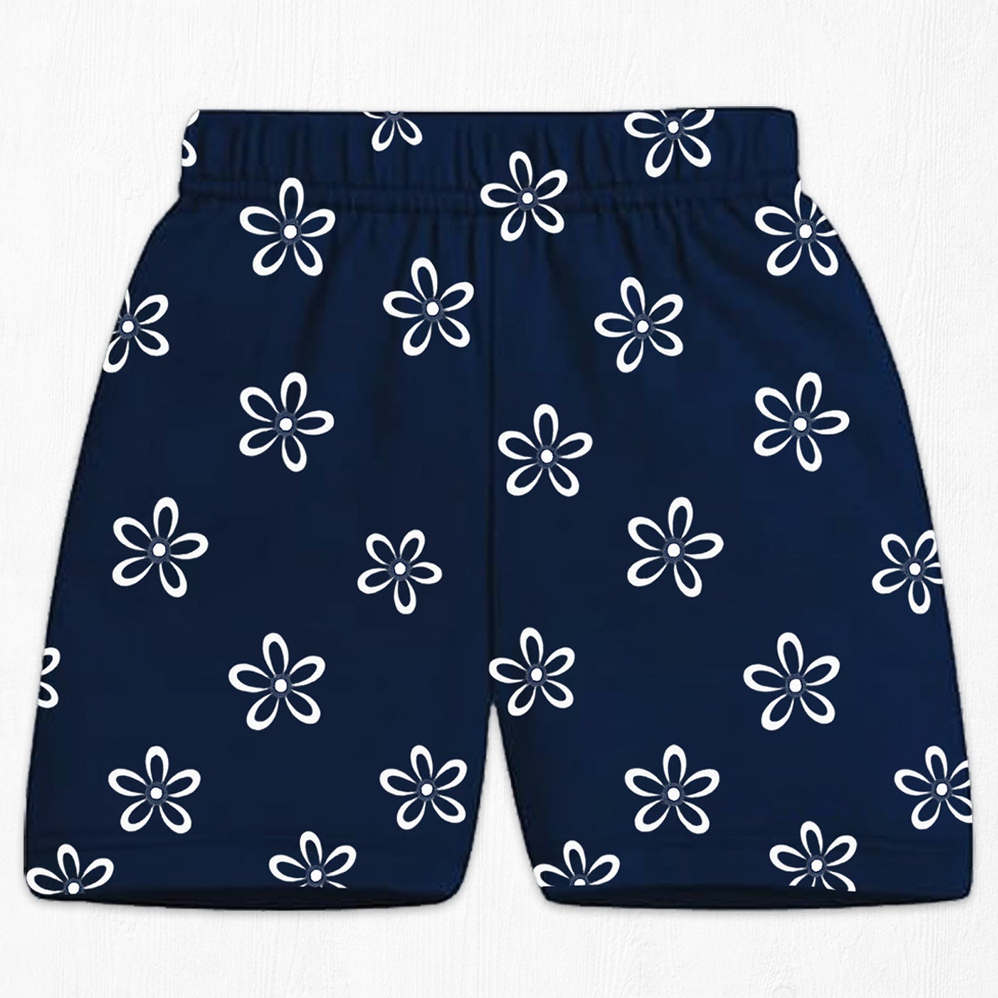 Kuchipoo Girls Cotton Printed Shorts | Elastic Waist | Summer Wear Shorts for Kids - Pack of 5