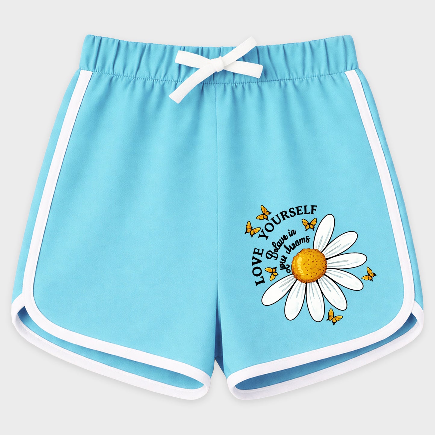 Kuchipoo Girls Cotton Printed Shorts | Soft & Breathable Fabric | Elastic Waist with Drawstring | Casual Summer Wear | Pack of 3