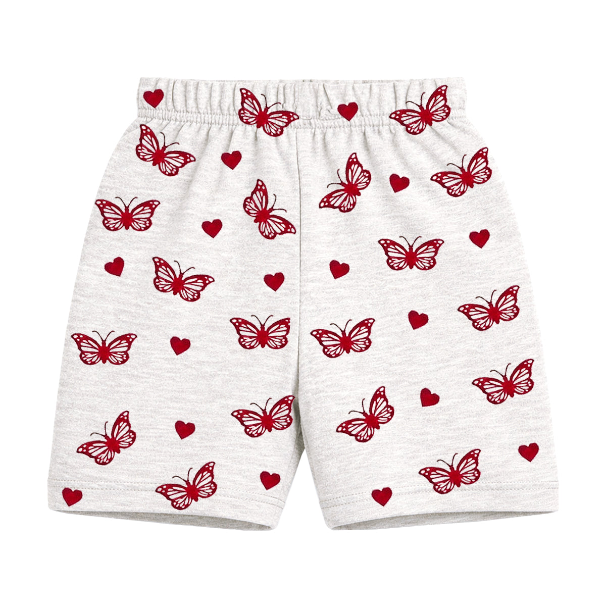 Kuchipoo Girls Cotton All Over Printed Shorts | Soft Elastic Waist Casual, Playwear & Nightwear Shorts | Bright Multicolor Graphic Prints - Pack of 8