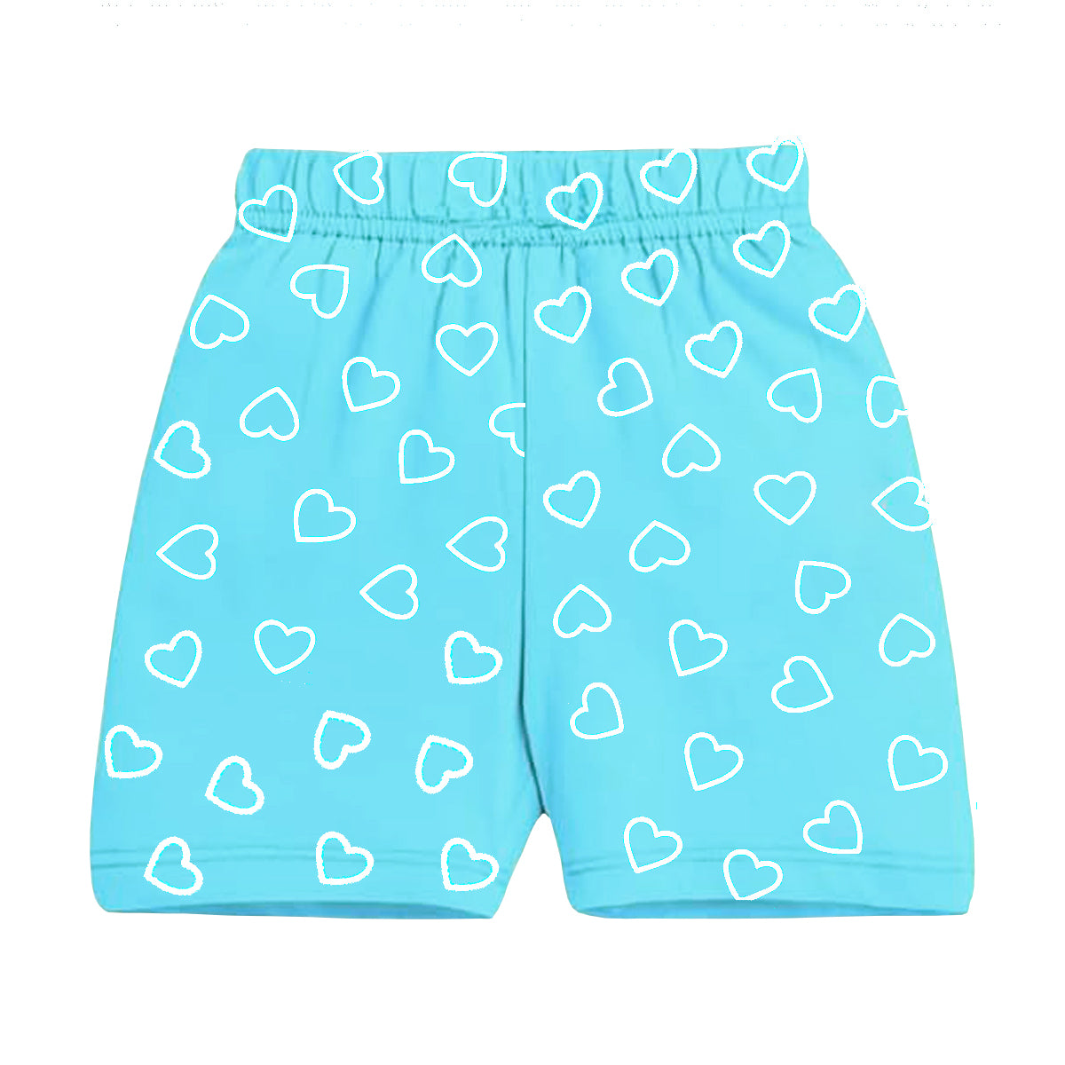 Kuchipoo Girls Cotton All Over Printed Shorts | Soft Elastic Waist Casual, Playwear & Nightwear Shorts | Bright Multicolor Graphic Prints - Pack of 8