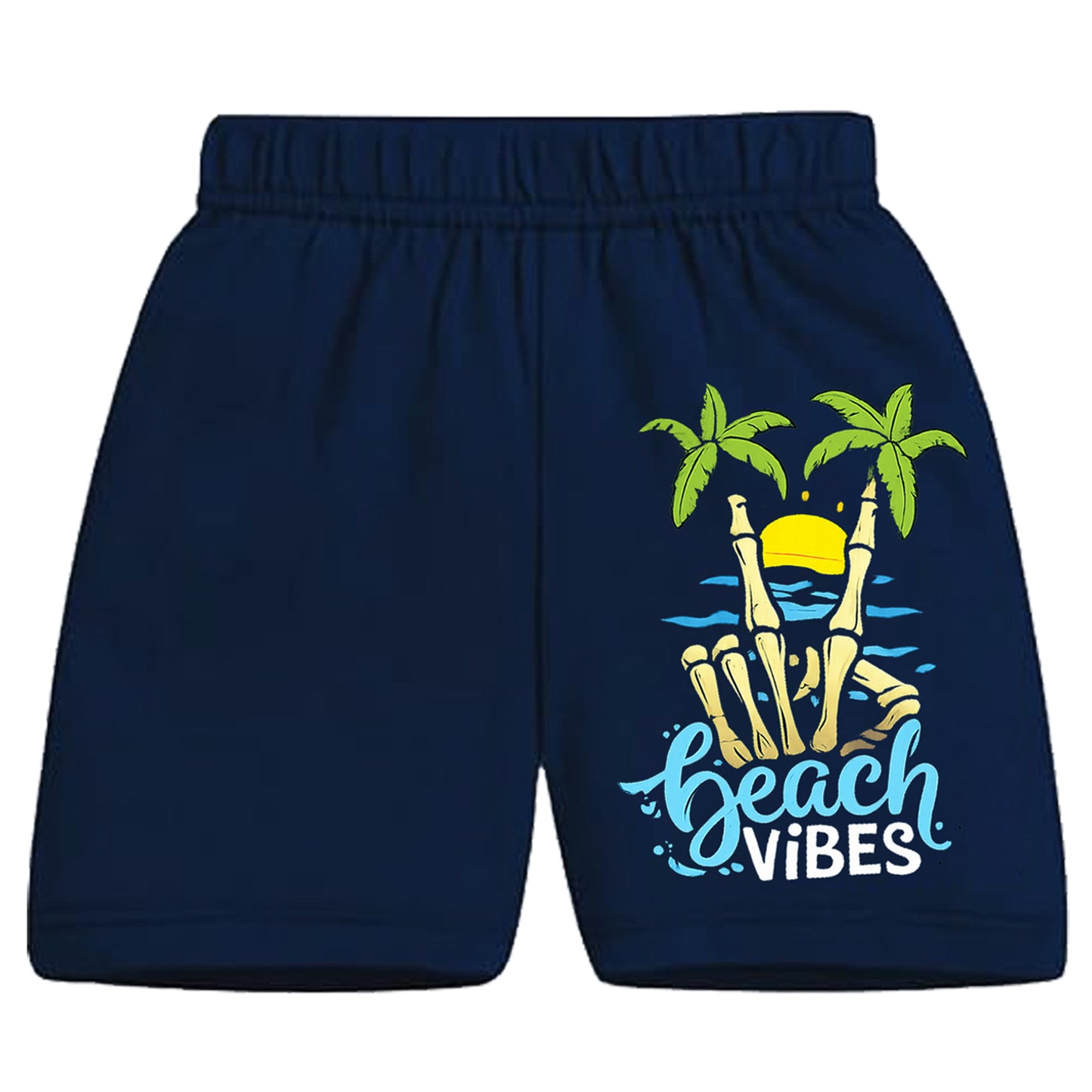 Kuchipoo Boys Cotton Printed Shorts | Elastic Waist | Summer Wear Shorts for Kids - Pack of 5