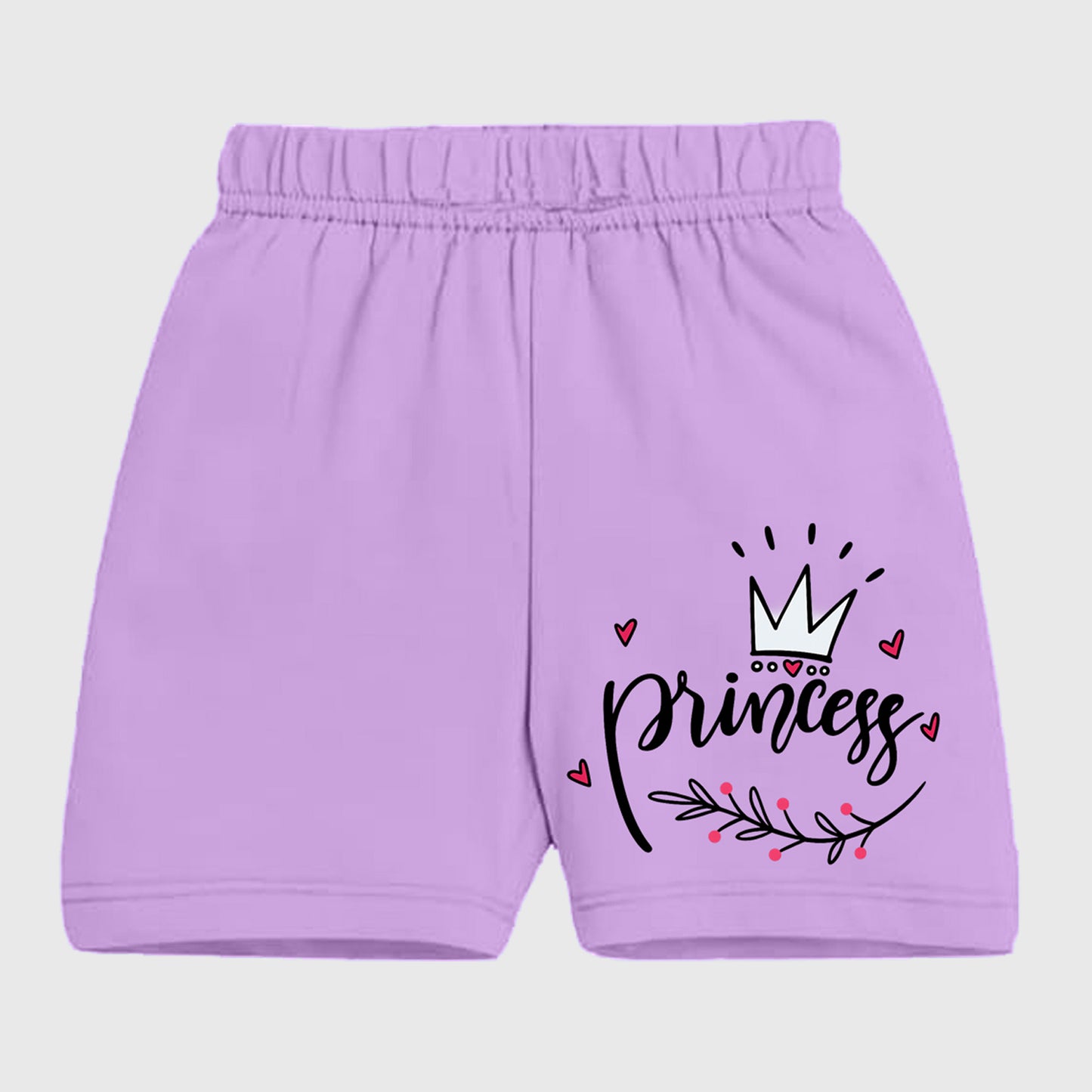 Kuchipoo Girls Cotton Printed Shorts | Soft Elastic Waist Casual, Playwear & Nightwear Shorts | Bright Multicolor Graphic Prints - Pack of 8