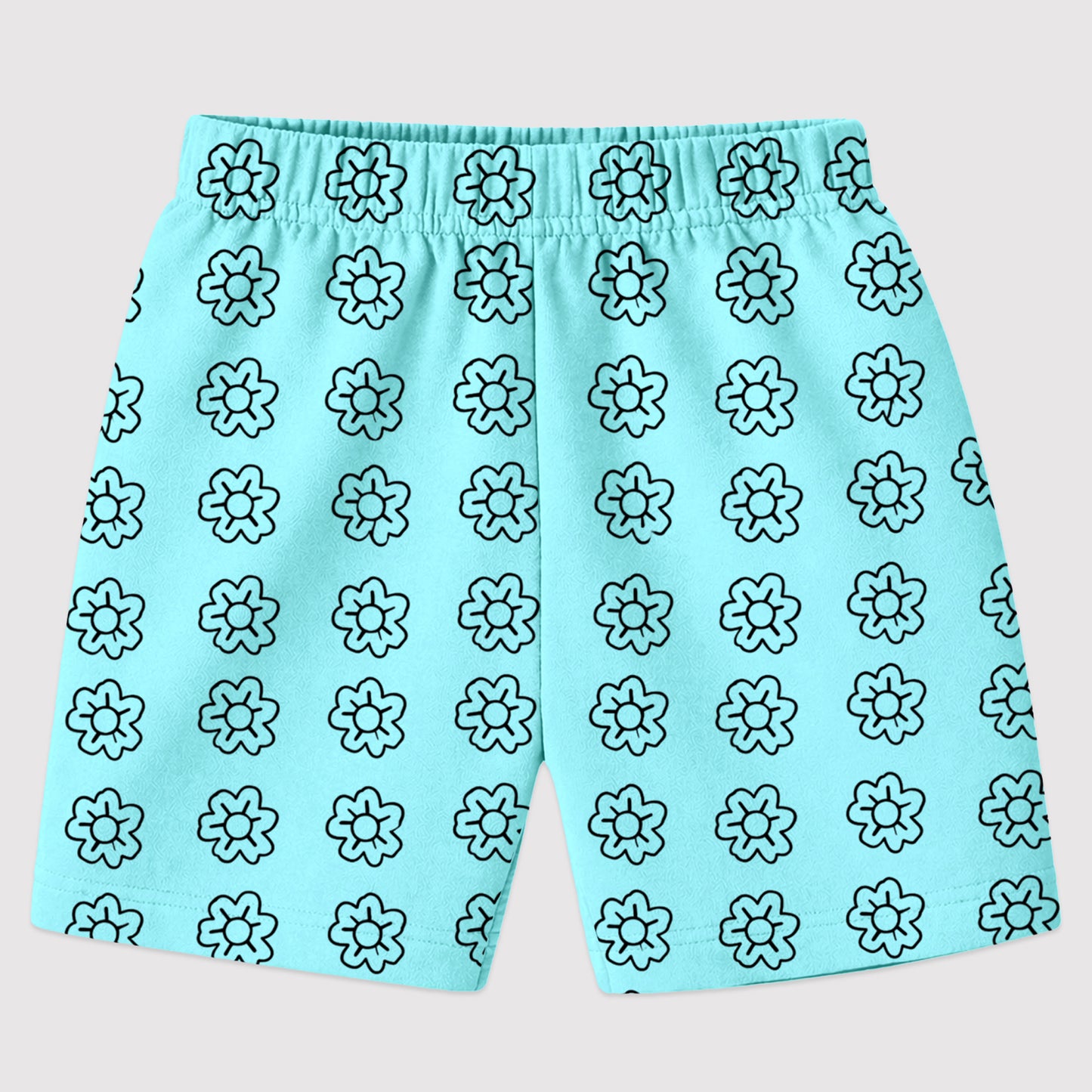 Kuchipoo Girls Cotton Printed Shorts | Elastic Waist | Summer Wear Shorts for Girls | Pack of 5