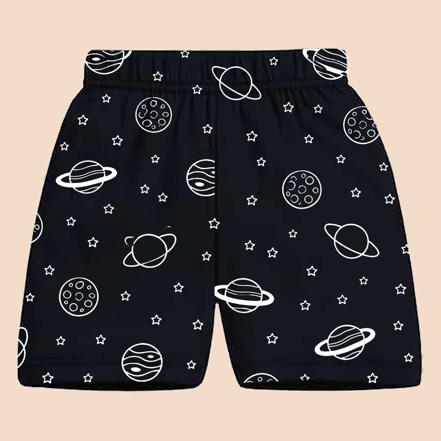 Kuchipoo Boys Cotton Printed Shorts Combo | Elastic Waist Soft Shorts for Casual Wear, Playtime & Sleeping | Multicolor Prints - Pack of 8