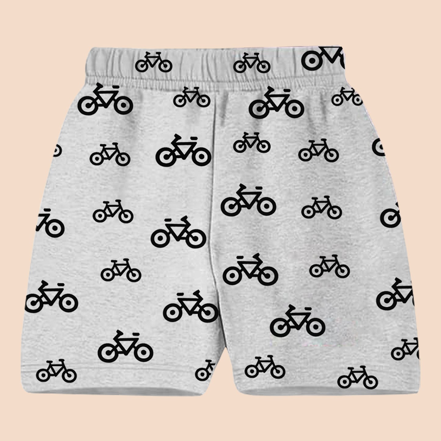 Kuchipoo Boys Cotton Printed Shorts Combo | Elastic Waist Soft Shorts for Casual Wear, Playtime & Sleeping | Multicolor Prints - Pack of 8