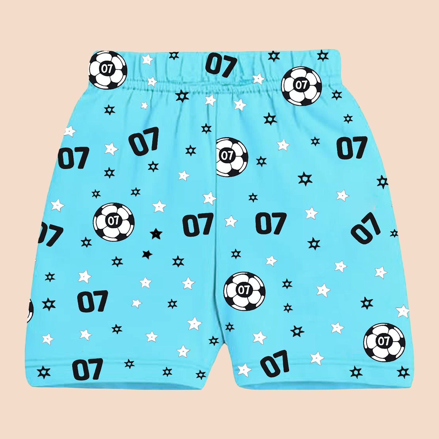 Kuchipoo Boys Cotton Printed Shorts Combo | Elastic Waist Soft Shorts for Casual Wear, Playtime & Sleeping | Multicolor Prints - Pack of 8