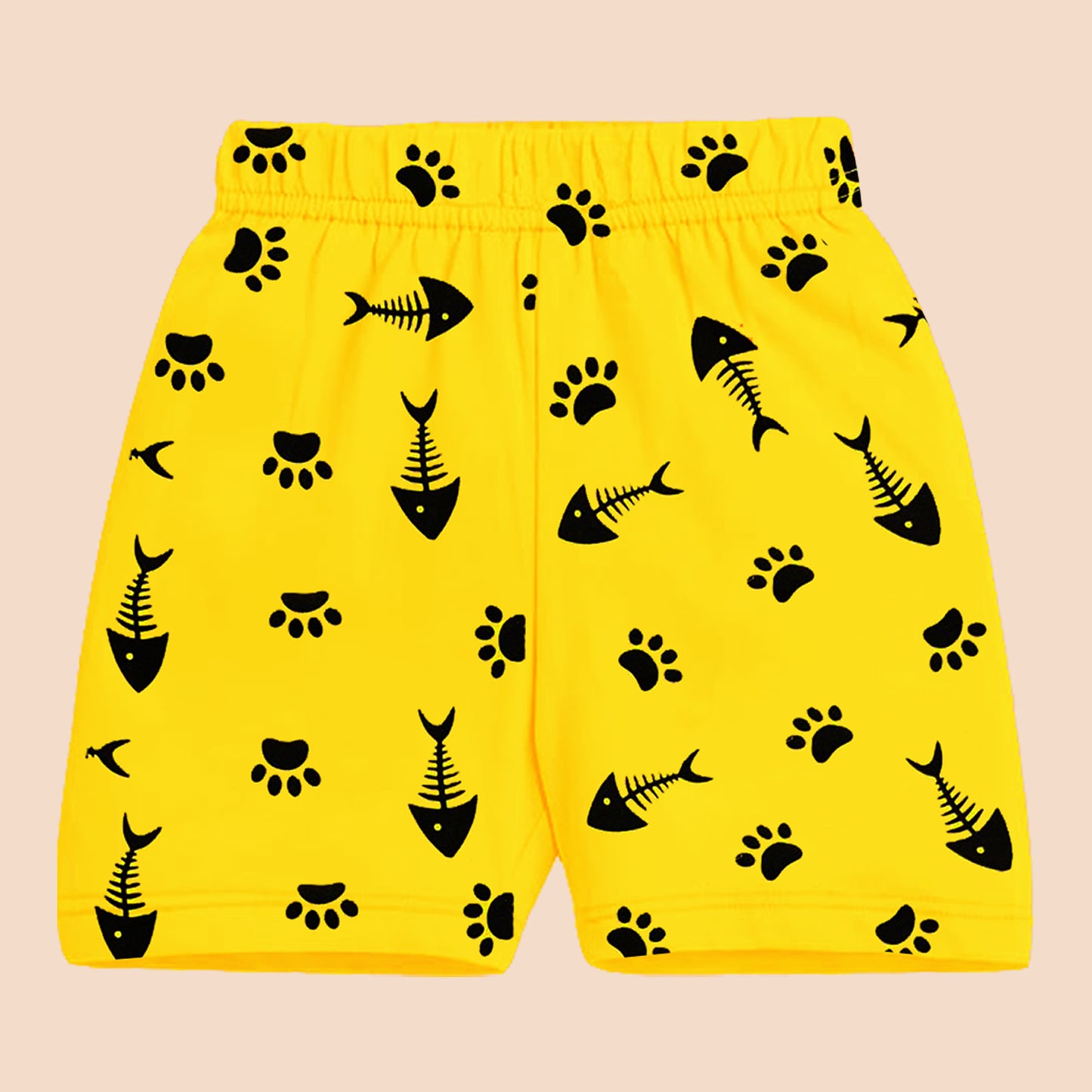 Kuchipoo Boys Cotton Printed Shorts Combo | Elastic Waist Soft Shorts for Casual Wear, Playtime & Sleeping | Multicolor Prints - Pack of 8