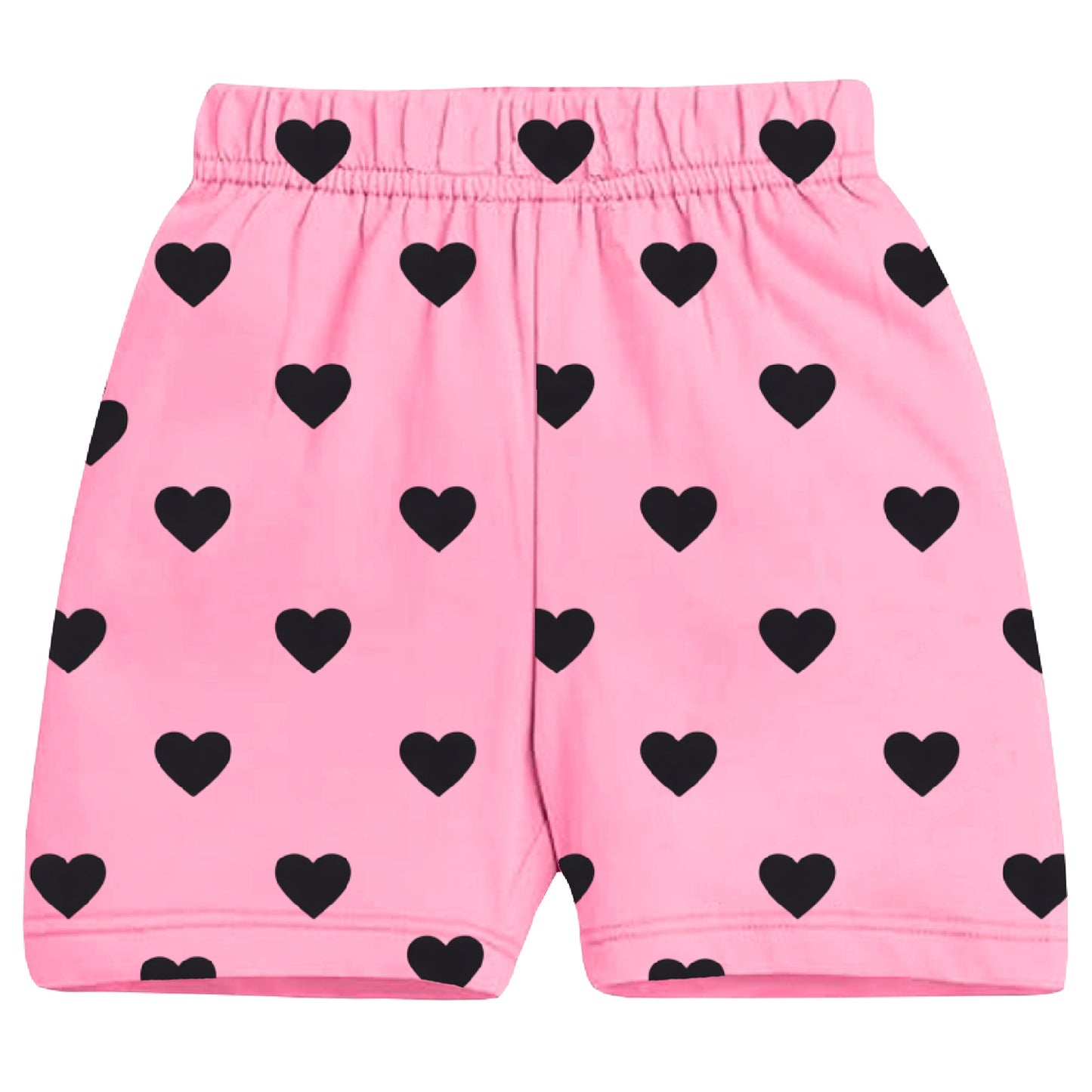 Kuchipoo Girls Cotton All Over Printed Shorts | Soft Elastic Waist Casual, Playwear & Nightwear Shorts | Bright Multicolor Graphic Prints - Pack of 8