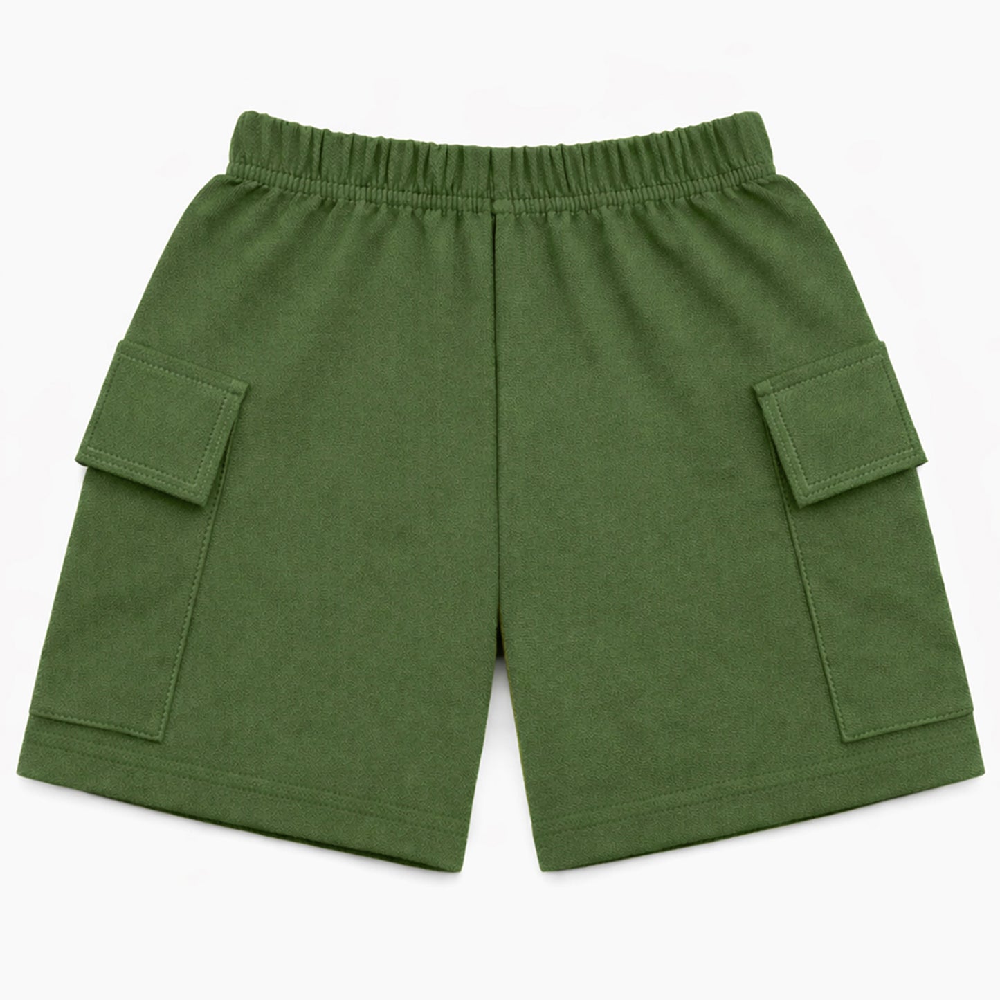 Kuchipoo Boys Cotton Cargo Shorts | Elastic Waistband | Double Pocket Shorts | Summer Casual Wear for Kids | Pack of 3