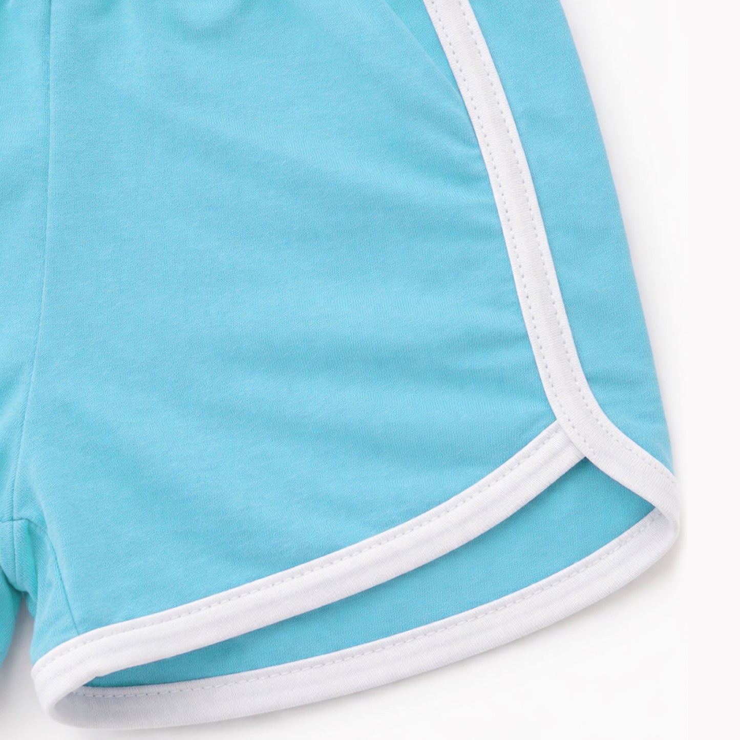 Kuchipoo Girls Cotton Solid Shorts | Soft & Breathable Fabric | Elastic Waist | Casual Summer Wear | Pack of 4