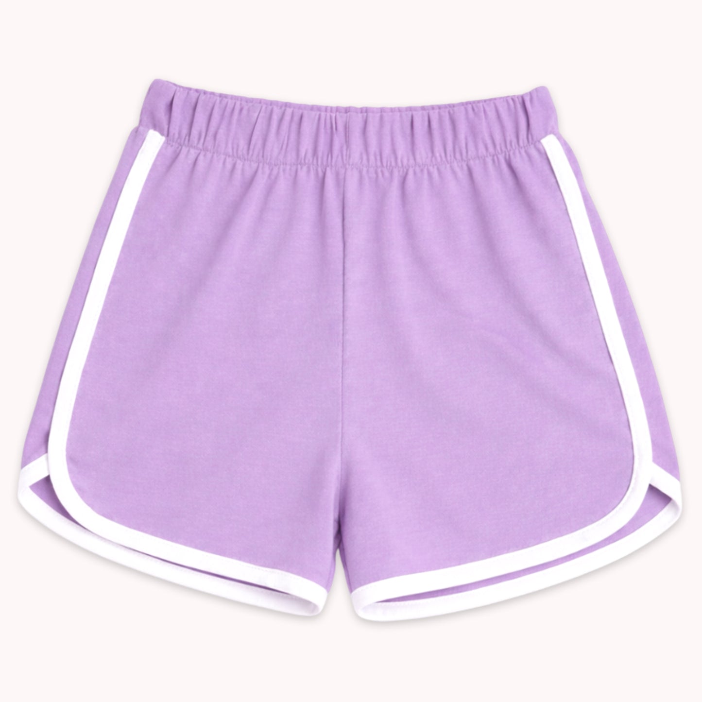 Kuchipoo Girls Cotton Solid Shorts | Soft & Breathable Fabric | Elastic Waist | Casual Summer Wear | Pack of 4