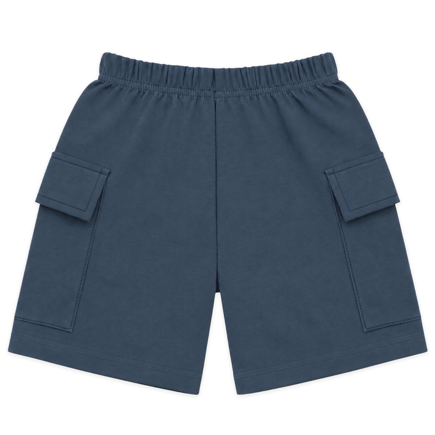 Kuchipoo Boys Cotton Cargo Shorts | Elastic Waistband | Double Pocket Shorts | Summer Casual Wear for Kids- Pack of 5