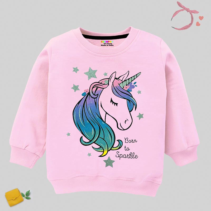 Kuchipoo Girls Winterwear Sweatshirt