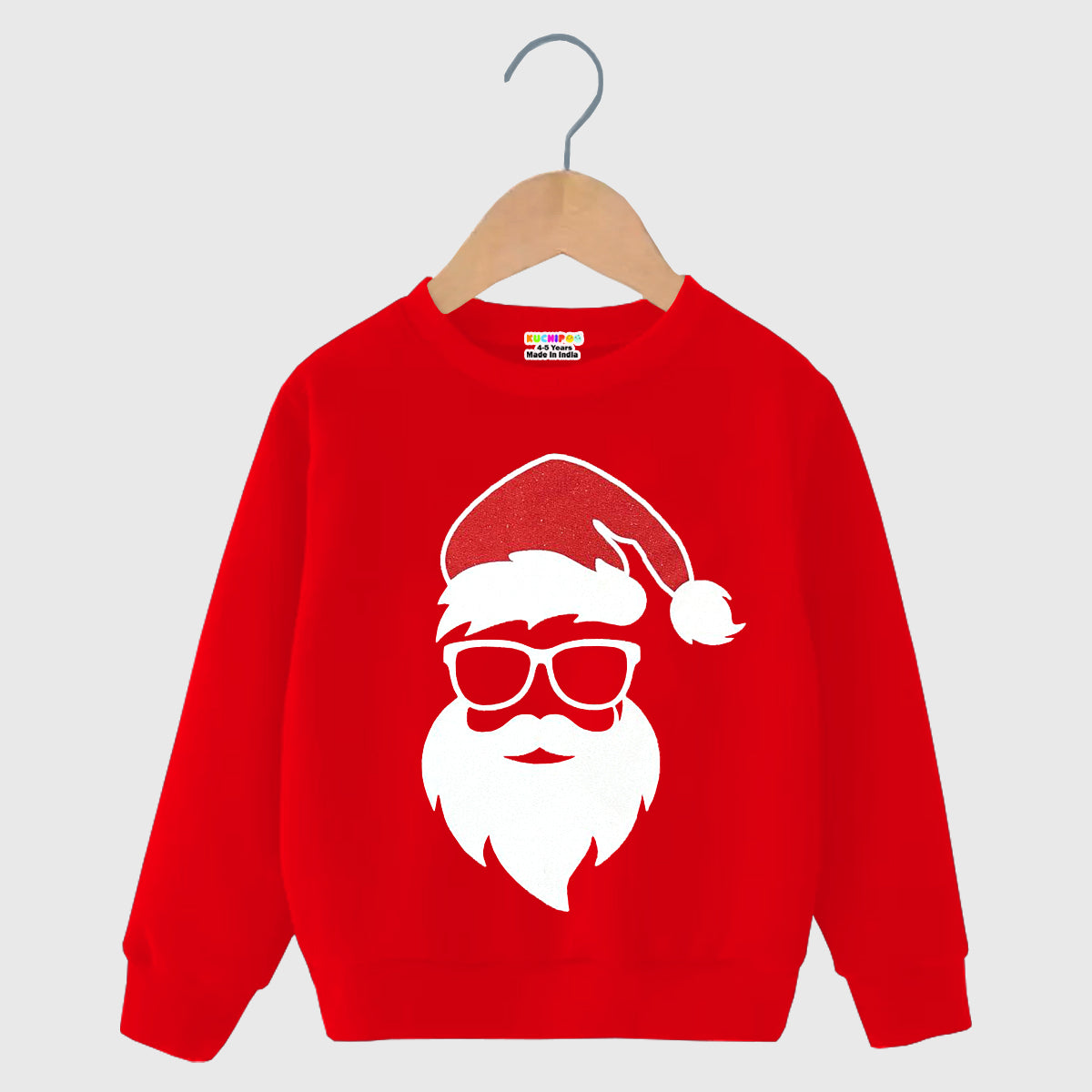 Kuchipoo Boys and Girls (Santa Claus) Regular Fit Sweatshirt