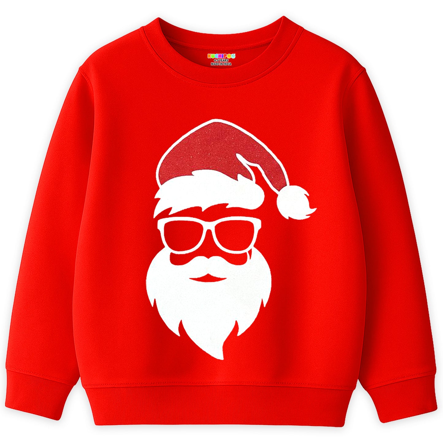 Kuchipoo Boys and Girls (Santa Claus) Regular Fit Sweatshirt
