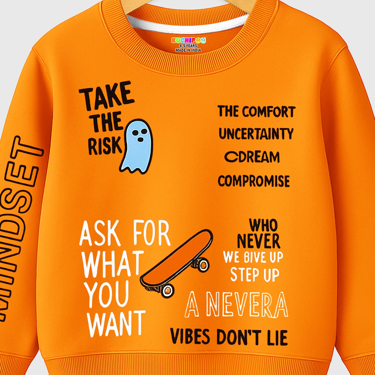 Kuchipoo Boys Regular Fit Winterwear Sweatshirt