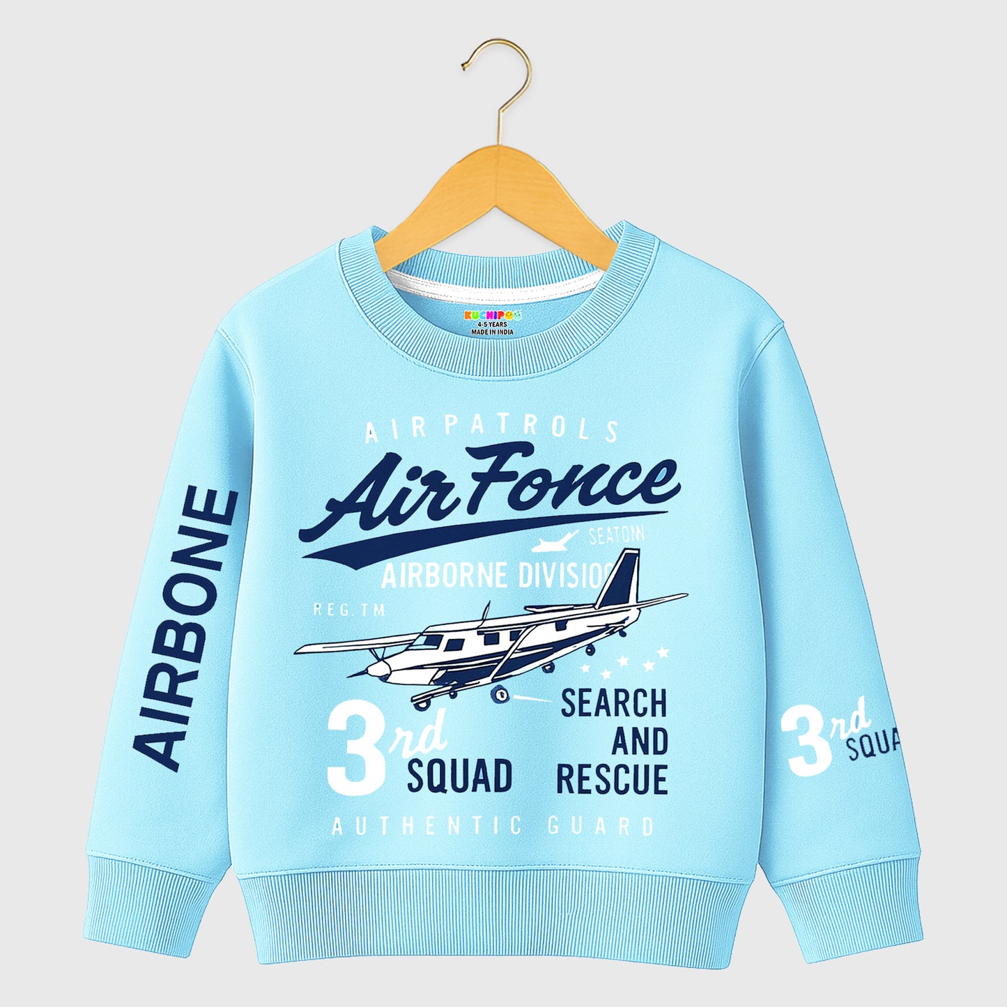 Kuchipoo Boys Regular Fit Winterwear Sweatshirt