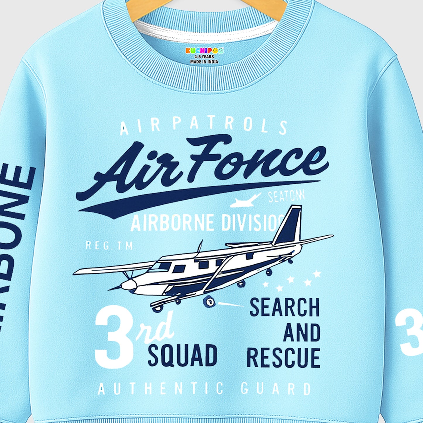 Kuchipoo Boys Regular Fit Winterwear Sweatshirt